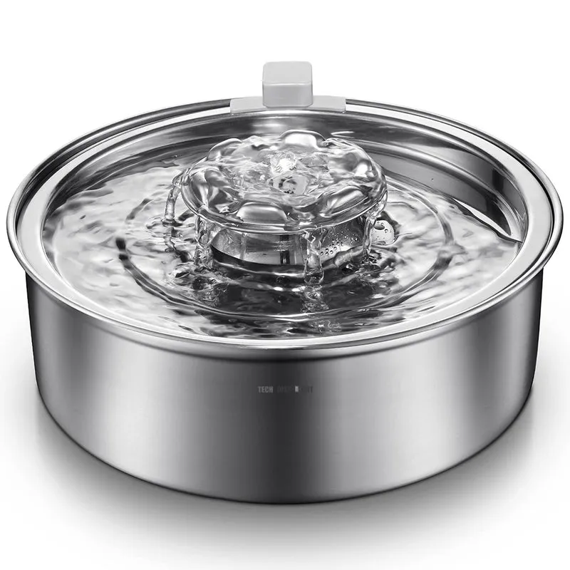 Abreuvoir pour animaux de compagnie Acier inoxydable Électrique Abreuvoir à recirculation Abreuvoirs pour chats et chiens
